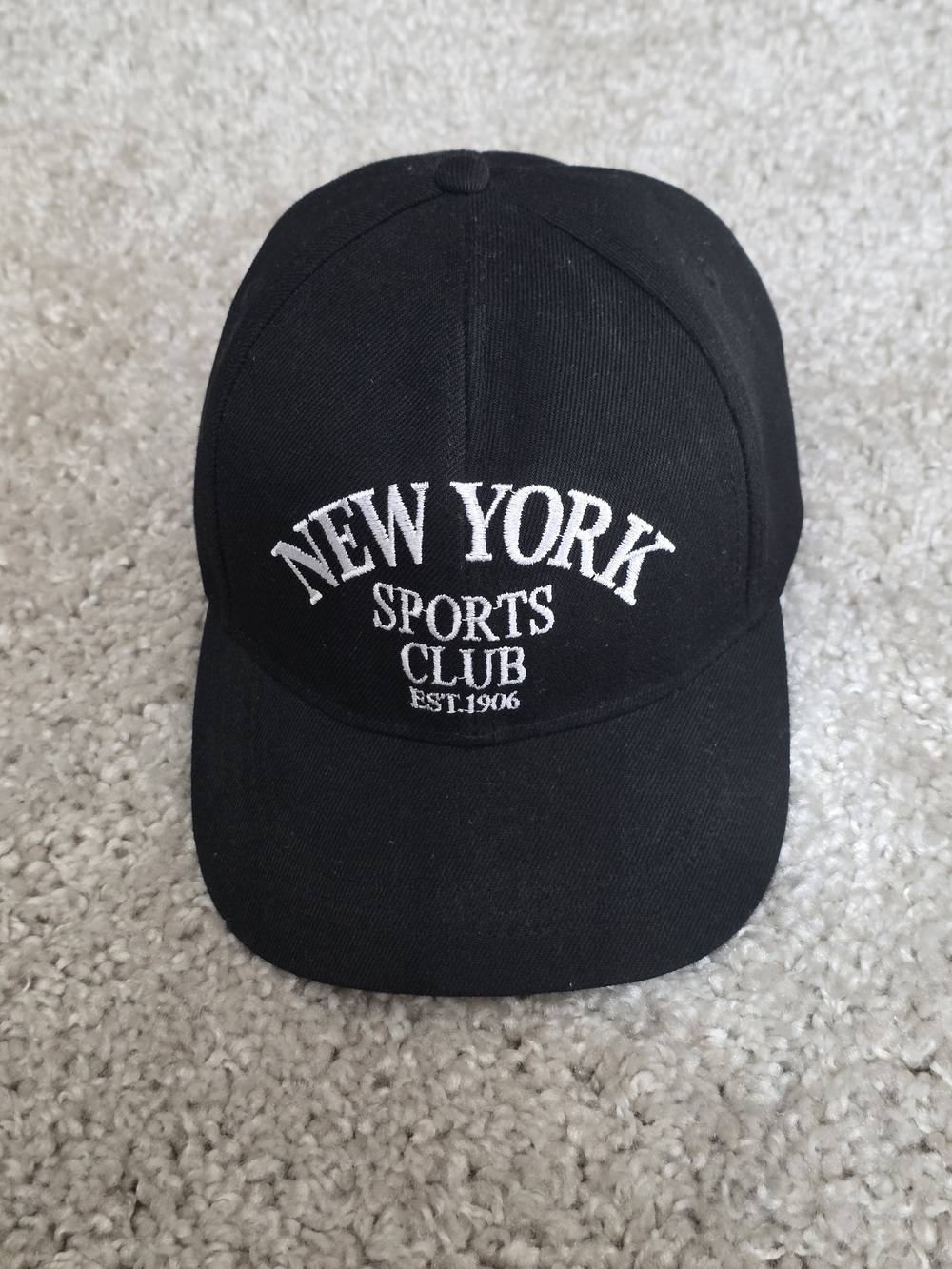 New York Sports Club Black Baseball Cap